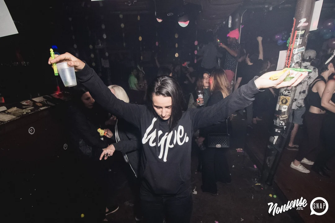 Nonsense Easter Egg Hunt! April 2019! The Basement - East Atlanta. Kimber was the DJ. Photo by Oh Snap.