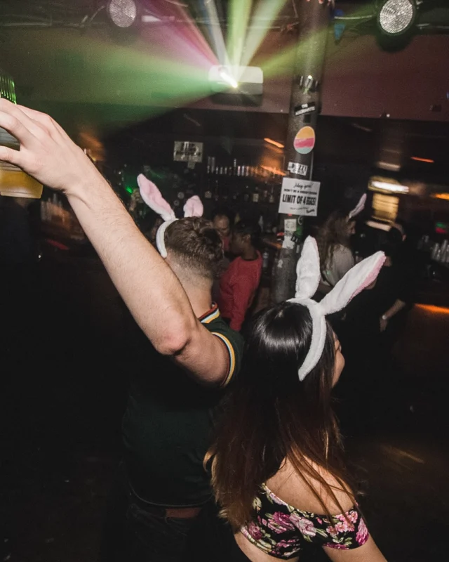 Nonsense Easter Egg Hunt! April 2019! The Basement - East Atlanta. Kimber was the DJ. Photo by Oh Snap.