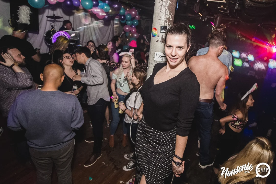 Nonsense Easter Egg Hunt! April 2019! The Basement - East Atlanta. Kimber was the DJ. Photo by Oh Snap.