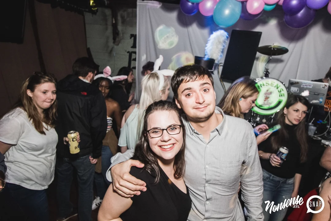 Nonsense Easter Egg Hunt! April 2019! The Basement - East Atlanta. Kimber was the DJ. Photo by Oh Snap.