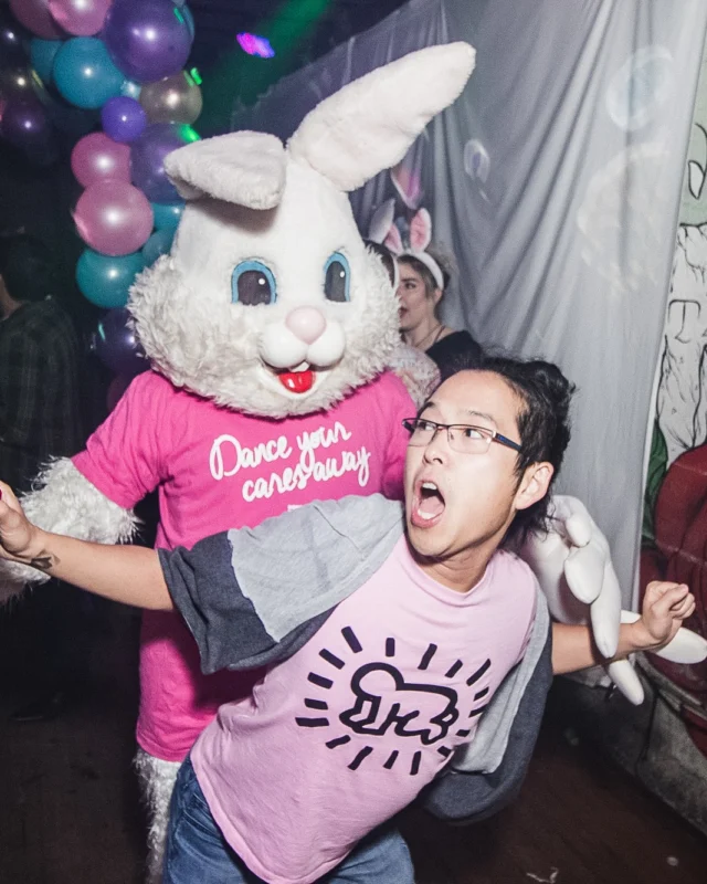 Nonsense Easter Egg Hunt! April 2019! The Basement - East Atlanta. Kimber was the DJ. Photo by Oh Snap.