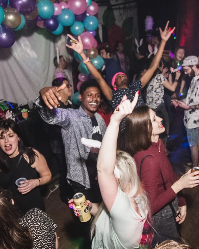 Nonsense Easter Egg Hunt! April 2019! The Basement - East Atlanta. Kimber was the DJ. Photo by Oh Snap.
