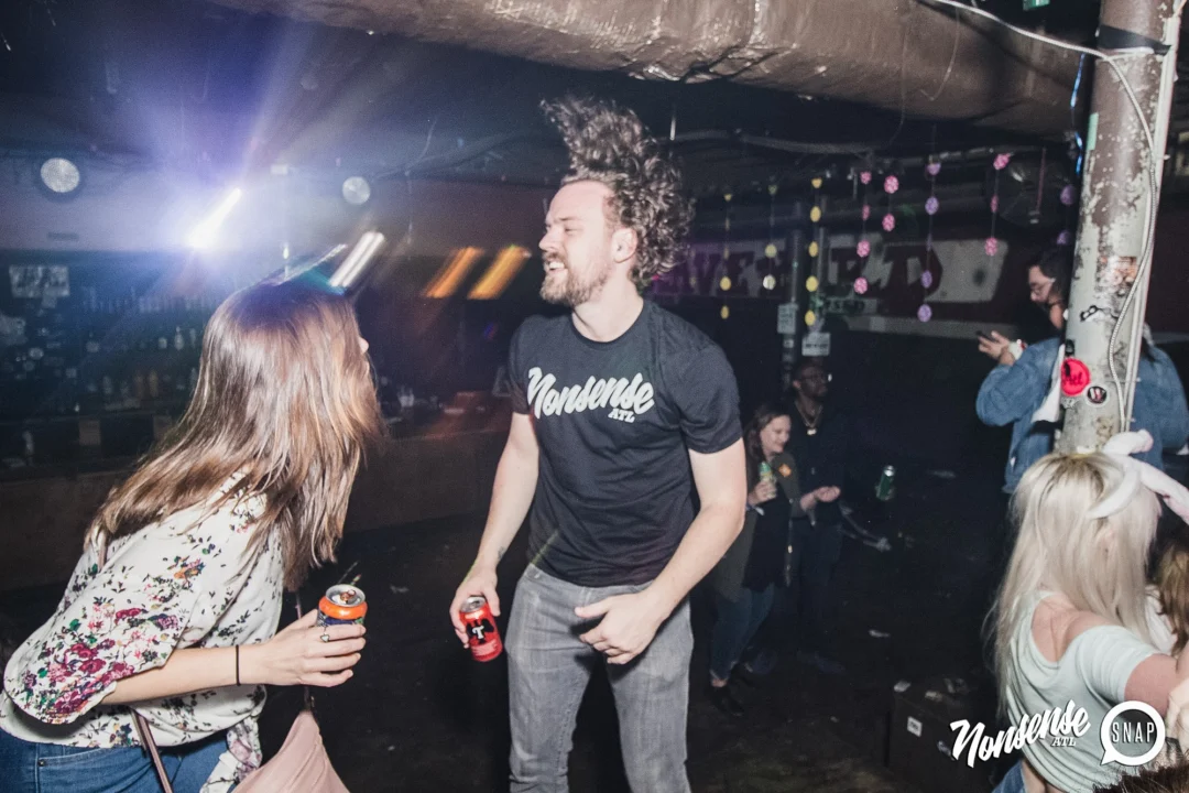 Nonsense Easter Egg Hunt! April 2019! The Basement - East Atlanta. Kimber was the DJ. Photo by Oh Snap.