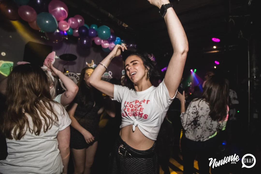 Nonsense Easter Egg Hunt! April 2019! The Basement - East Atlanta. Kimber was the DJ. Photo by Oh Snap.