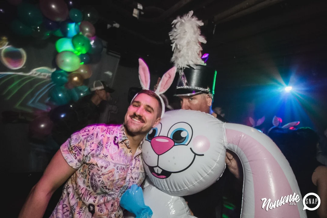 Nonsense Easter Egg Hunt! April 2019! The Basement - East Atlanta. Kimber was the DJ. Photo by Oh Snap.