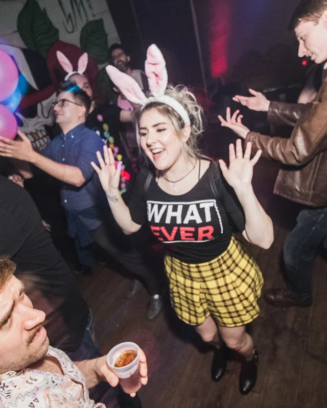 Nonsense Easter Egg Hunt! April 2019! The Basement - East Atlanta. Kimber was the DJ. Photo by Oh Snap.