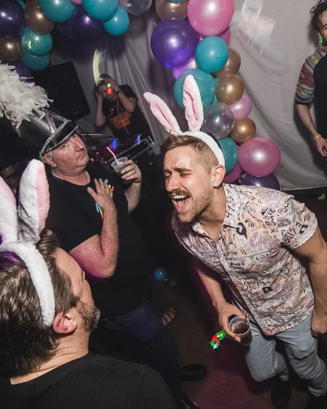 Nonsense Easter Egg Hunt! April 2019! The Basement - East Atlanta. Kimber was the DJ. Photo by Oh Snap.