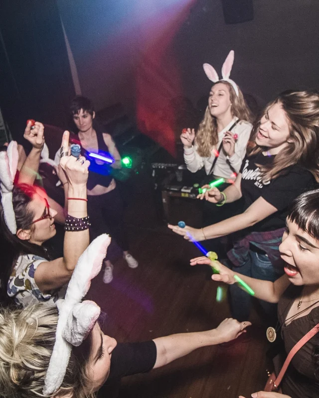 Nonsense Easter Egg Hunt! April 2019! The Basement - East Atlanta. Kimber was the DJ. Photo by Oh Snap.