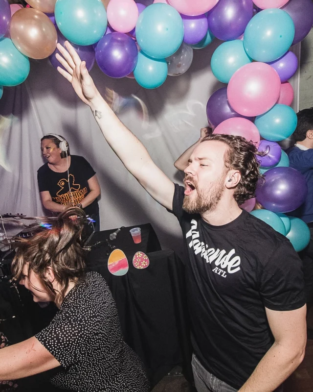 Nonsense Easter Egg Hunt! April 2019! The Basement - East Atlanta. Kimber was the DJ. Photo by Oh Snap.