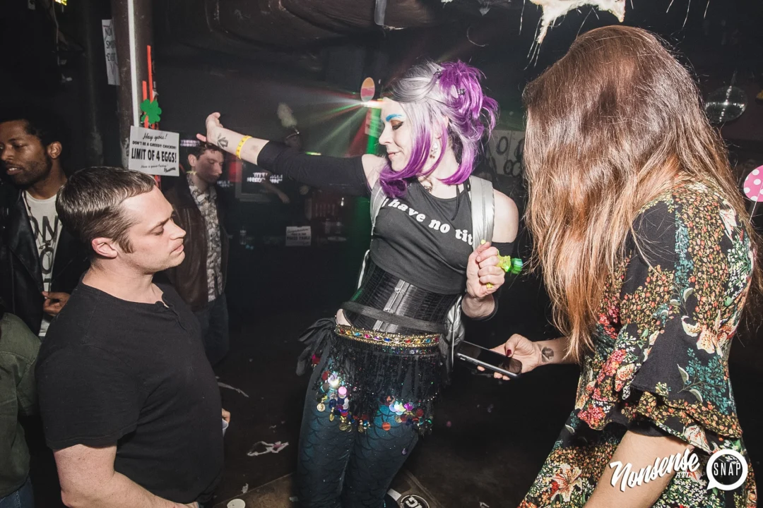 Nonsense Easter Egg Hunt! April 2019! The Basement - East Atlanta. Kimber was the DJ. Photo by Oh Snap.