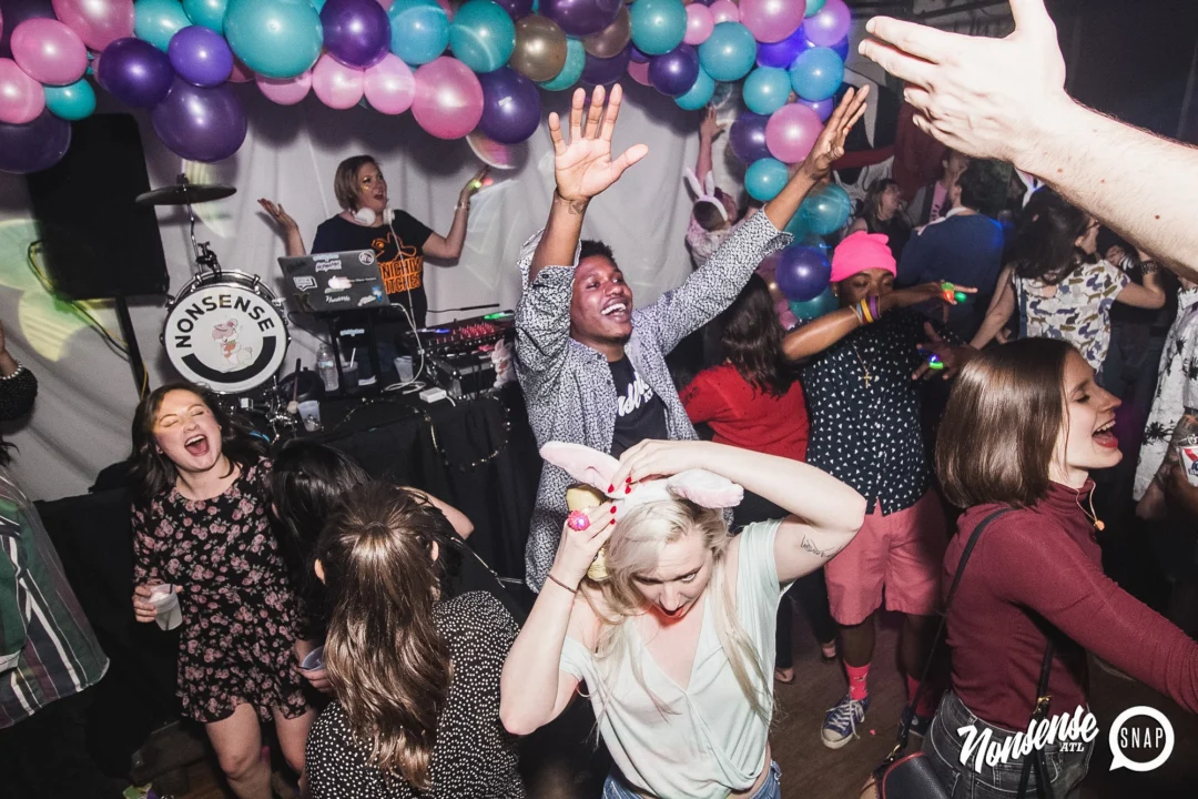 Nonsense Easter Egg Hunt! April 2019! The Basement - East Atlanta. Kimber was the DJ. Photo by Oh Snap.