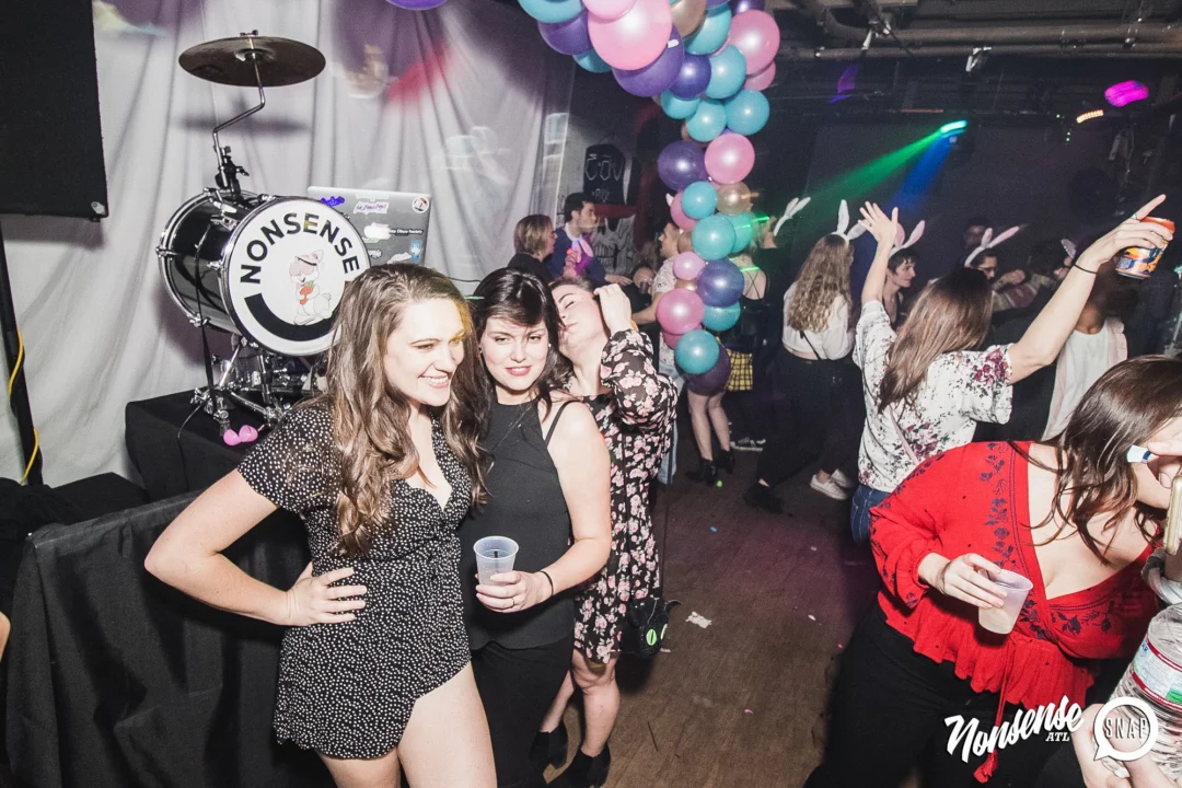 Nonsense Easter Egg Hunt! April 2019! The Basement - East Atlanta. Kimber was the DJ. Photo by Oh Snap.