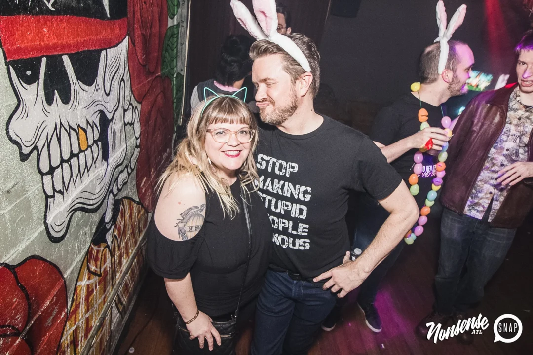 Nonsense Easter Egg Hunt! April 2019! The Basement - East Atlanta. Kimber was the DJ. Photo by Oh Snap.