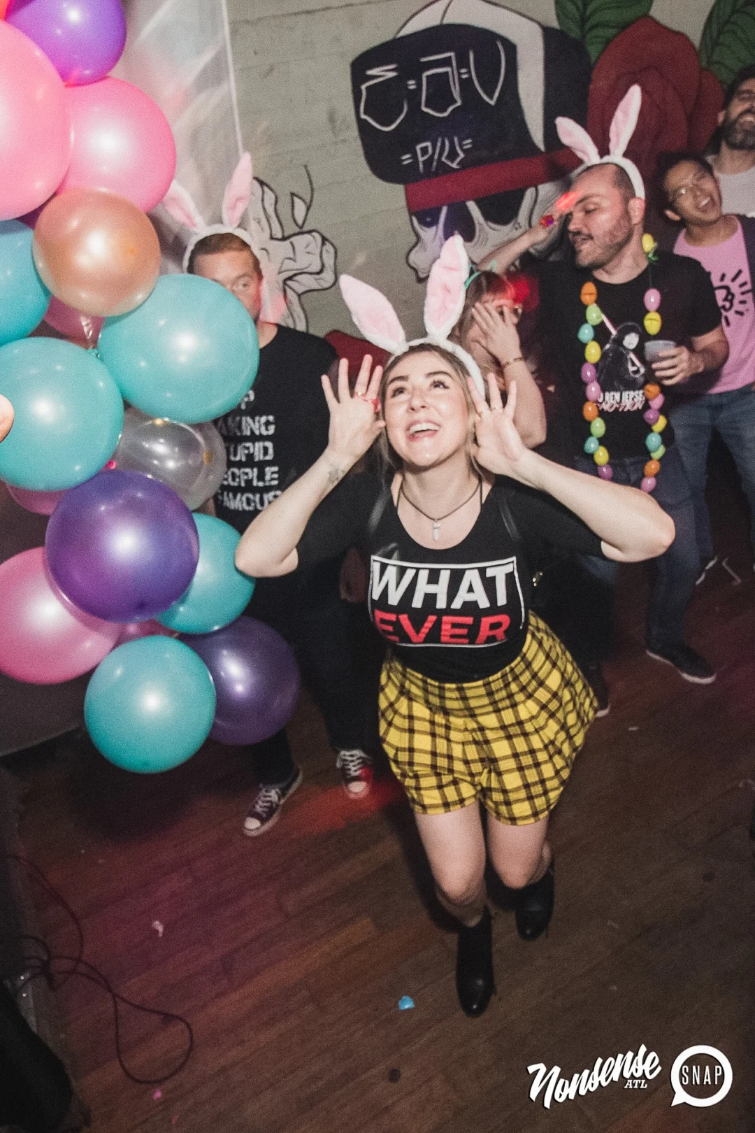 Nonsense Easter Egg Hunt! April 2019! The Basement - East Atlanta. Kimber was the DJ. Photo by Oh Snap.