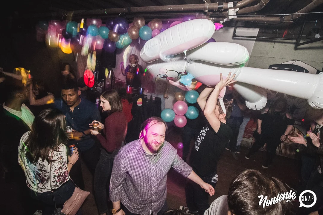 Nonsense Easter Egg Hunt! April 2019! The Basement - East Atlanta. Kimber was the DJ. Photo by Oh Snap.