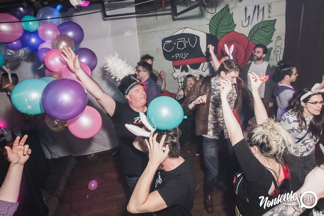 Nonsense Easter Egg Hunt! April 2019! The Basement - East Atlanta. Kimber was the DJ. Photo by Oh Snap.