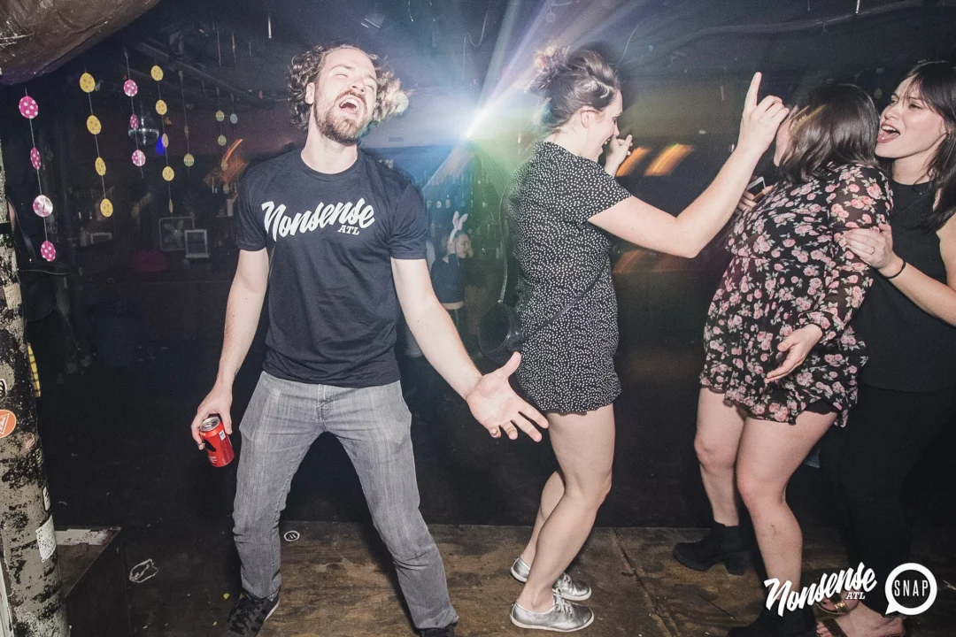 Nonsense Easter Egg Hunt! April 2019! The Basement - East Atlanta. Kimber was the DJ. Photo by Oh Snap.