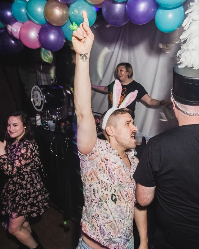 Nonsense Easter Egg Hunt! April 2019! The Basement - East Atlanta. Kimber was the DJ. Photo by Oh Snap.