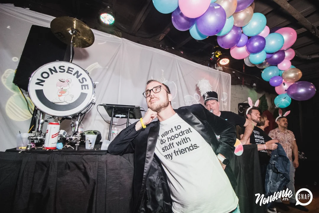 Nonsense Easter Egg Hunt! April 2019! The Basement - East Atlanta. Kimber was the DJ. Photo by Oh Snap.