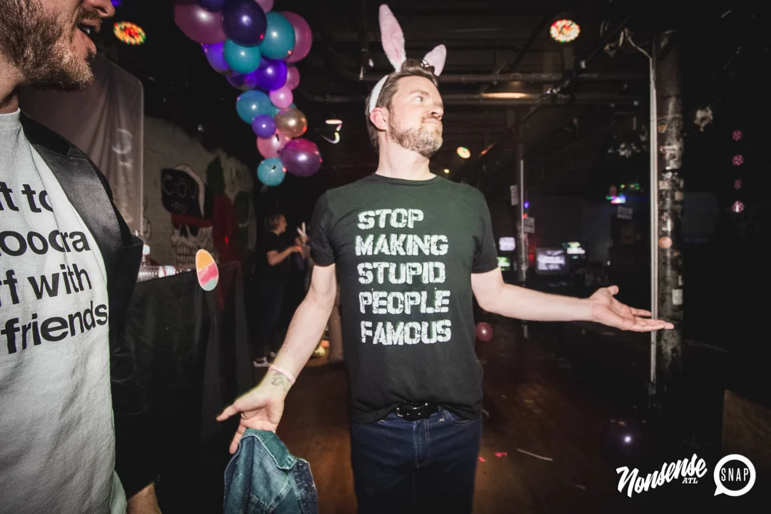 Nonsense Easter Egg Hunt! April 2019! The Basement - East Atlanta. Kimber was the DJ. Photo by Oh Snap.