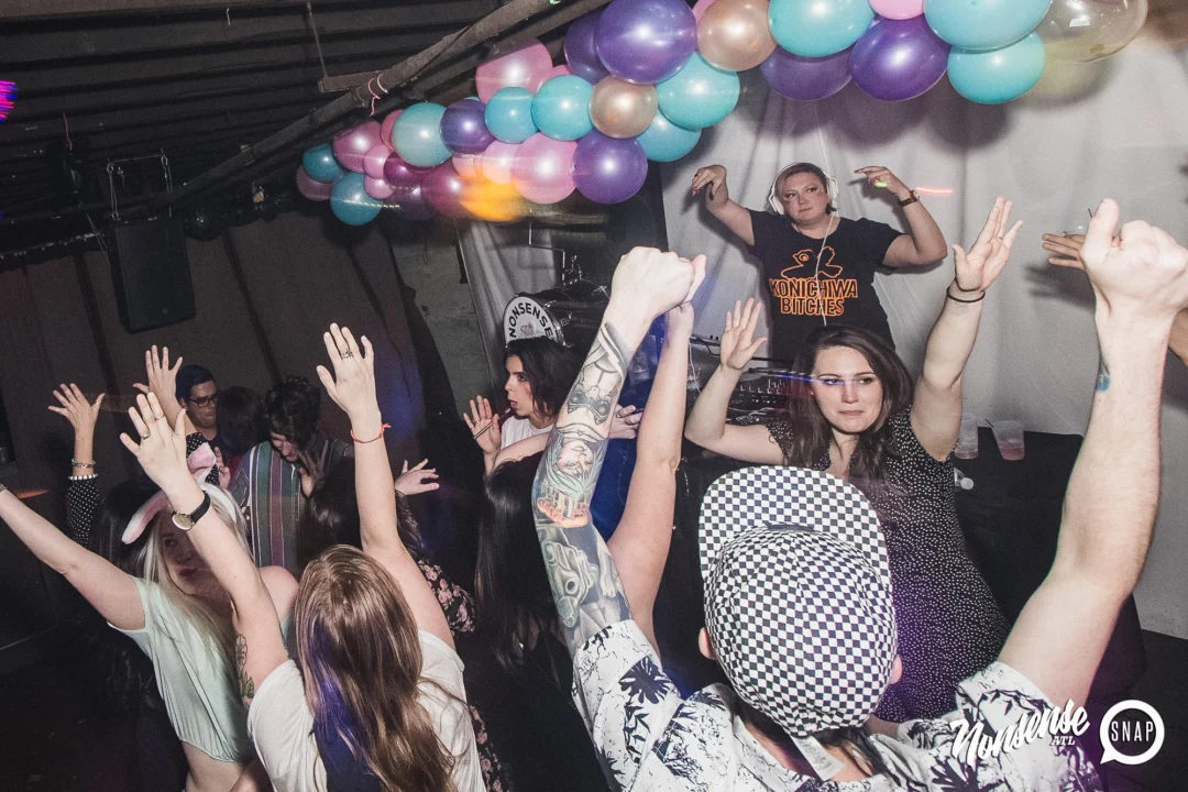 Nonsense Easter Egg Hunt! April 2019! The Basement - East Atlanta. Kimber was the DJ. Photo by Oh Snap.