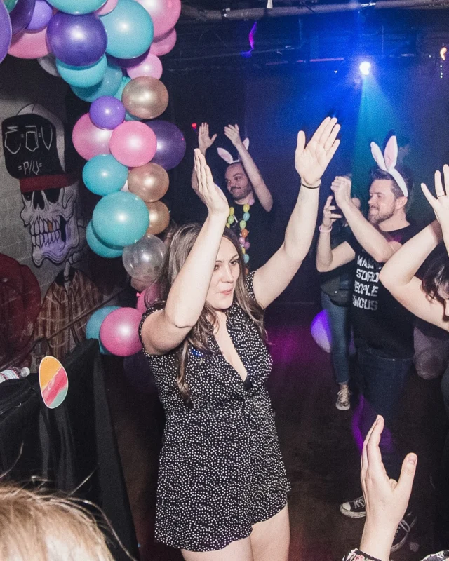 Nonsense Easter Egg Hunt! April 2019! The Basement - East Atlanta. Kimber was the DJ. Photo by Oh Snap.