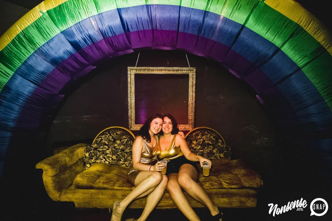 Nonsense: GOLD at The Basement June 2019. Things got ridiculous. Kimber was the DJ. Decor by Tad. Photos by Oh Snap!