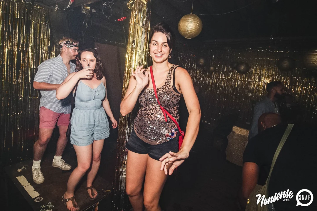 Nonsense: GOLD at The Basement June 2019. Things got ridiculous. Kimber was the DJ. Decor by Tad. Photos by Oh Snap!