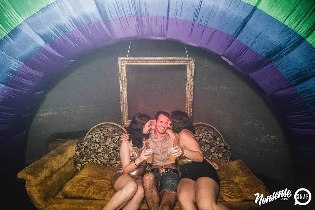 Nonsense: GOLD at The Basement June 2019. Things got ridiculous. Kimber was the DJ. Decor by Tad. Photos by Oh Snap!
