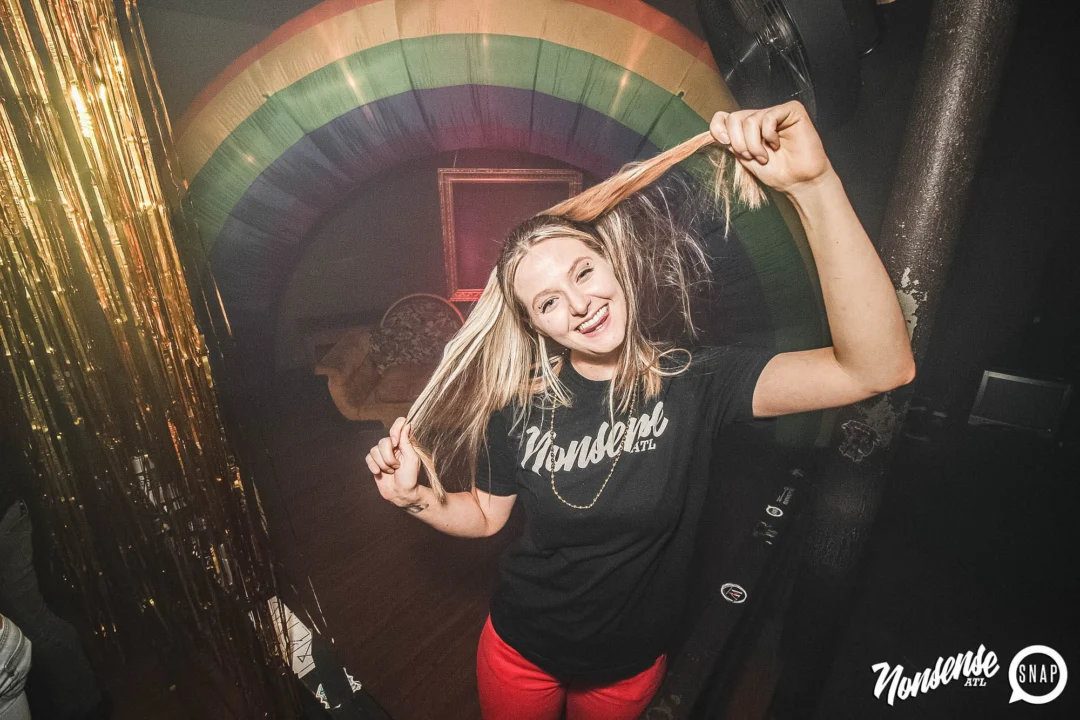 Nonsense: GOLD at The Basement June 2019. Things got ridiculous. Kimber was the DJ. Decor by Tad. Photos by Oh Snap!