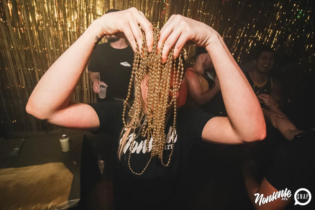 Nonsense: GOLD at The Basement June 2019. Things got ridiculous. Kimber was the DJ. Decor by Tad. Photos by Oh Snap!