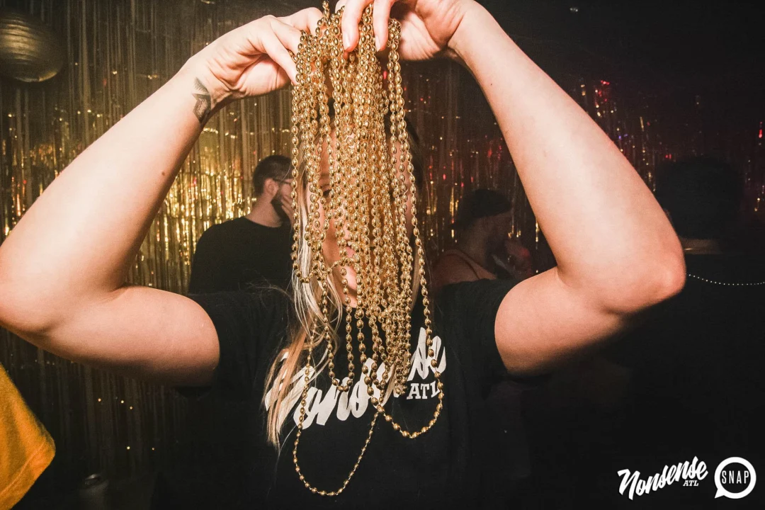 Nonsense: GOLD at The Basement June 2019. Things got ridiculous. Kimber was the DJ. Decor by Tad. Photos by Oh Snap!