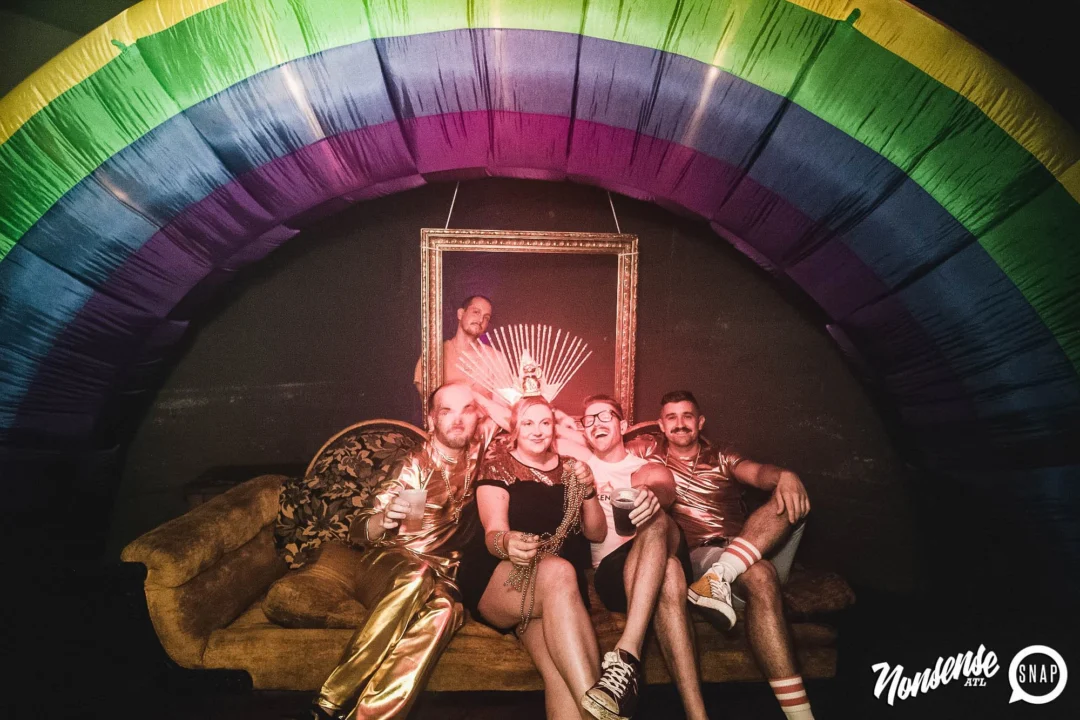 Nonsense: GOLD at The Basement June 2019. Things got ridiculous. Kimber was the DJ. Decor by Tad. Photos by Oh Snap!