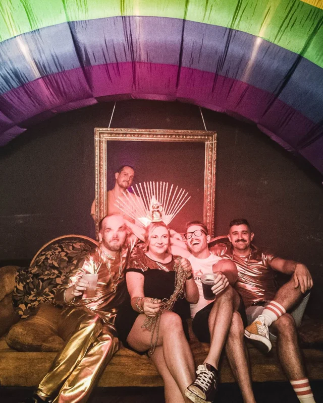 Nonsense: GOLD at The Basement June 2019. Things got ridiculous. Kimber was the DJ. Decor by Tad. Photos by Oh Snap!