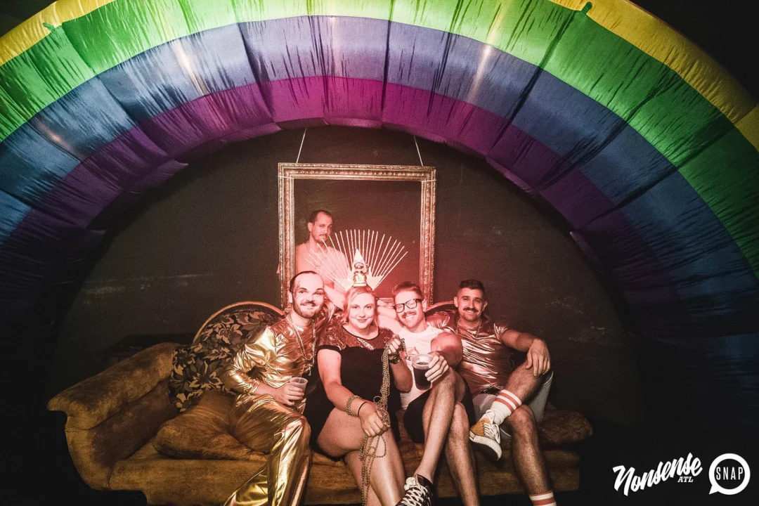 Nonsense: GOLD at The Basement June 2019. Things got ridiculous. Kimber was the DJ. Decor by Tad. Photos by Oh Snap!