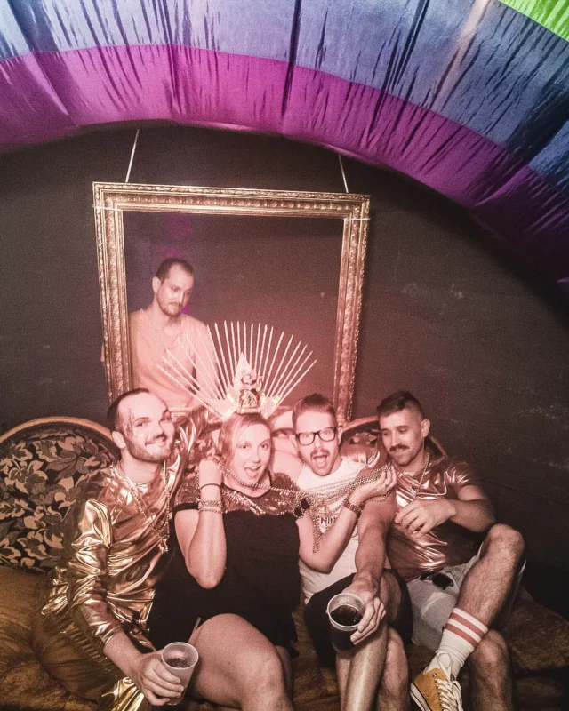 Nonsense: GOLD at The Basement June 2019. Things got ridiculous. Kimber was the DJ. Decor by Tad. Photos by Oh Snap!