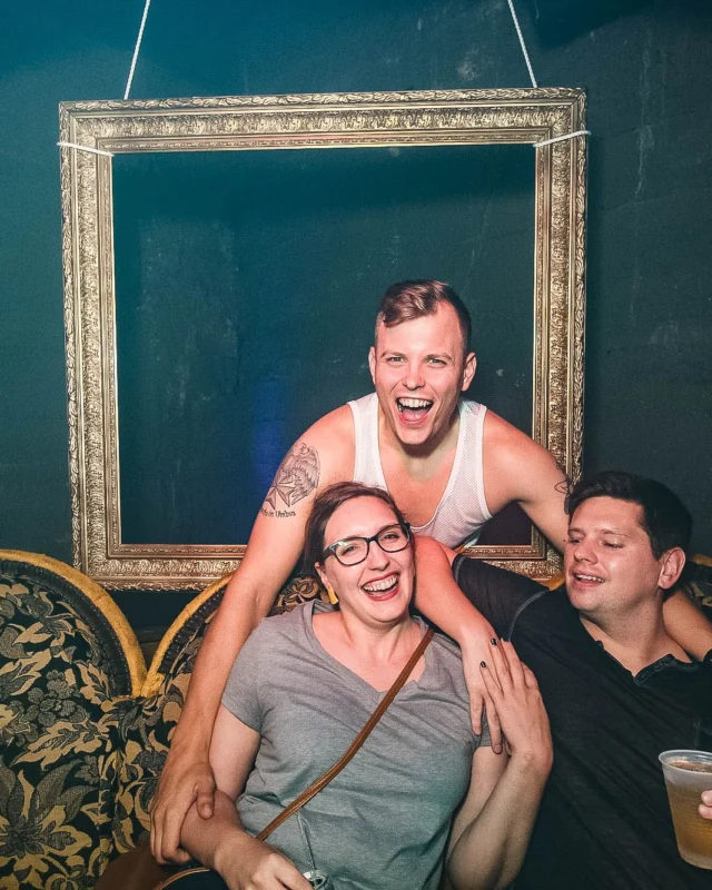 Nonsense: GOLD at The Basement June 2019. Things got ridiculous. Kimber was the DJ. Decor by Tad. Photos by Oh Snap!