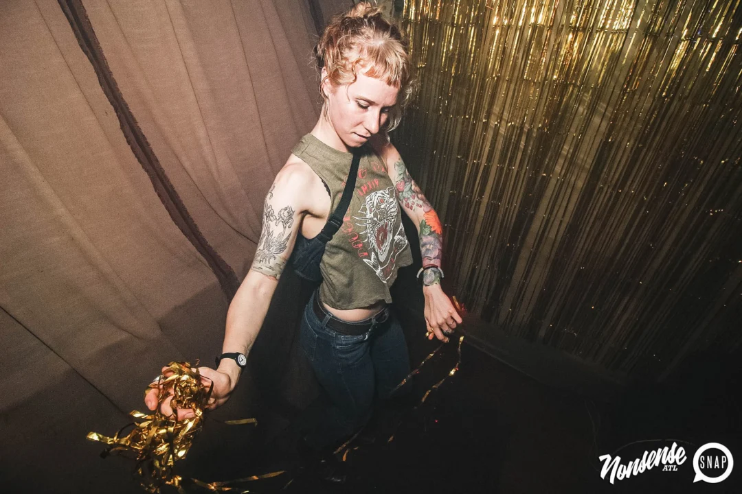 Nonsense: GOLD at The Basement June 2019. Things got ridiculous. Kimber was the DJ. Decor by Tad. Photos by Oh Snap!