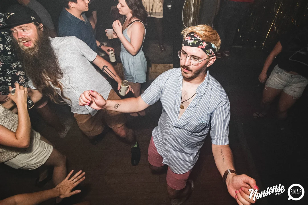 Nonsense: GOLD at The Basement June 2019. Things got ridiculous. Kimber was the DJ. Decor by Tad. Photos by Oh Snap!
