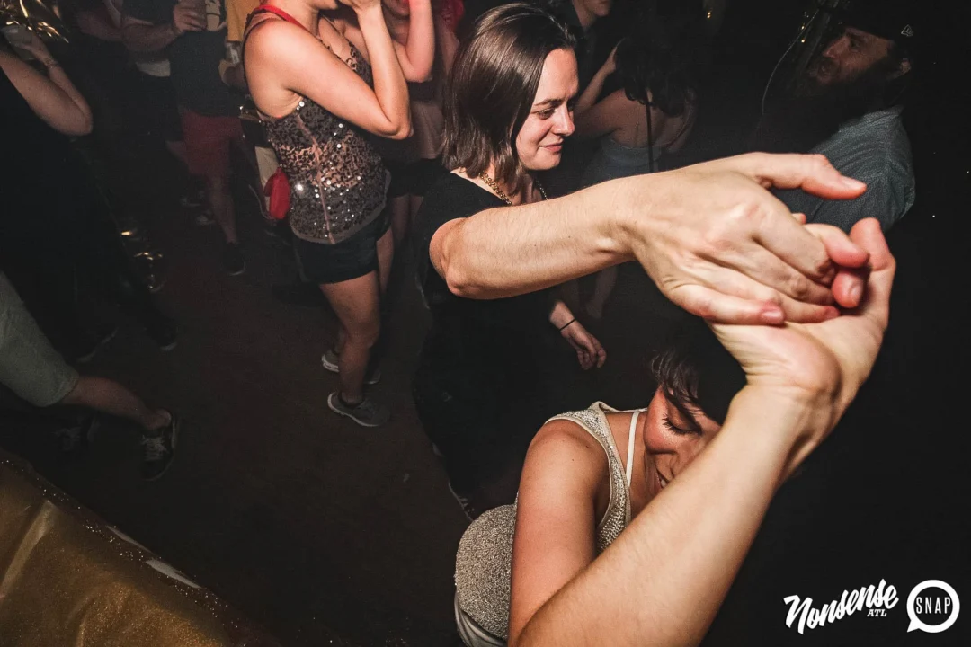 Nonsense: GOLD at The Basement June 2019. Things got ridiculous. Kimber was the DJ. Decor by Tad. Photos by Oh Snap!