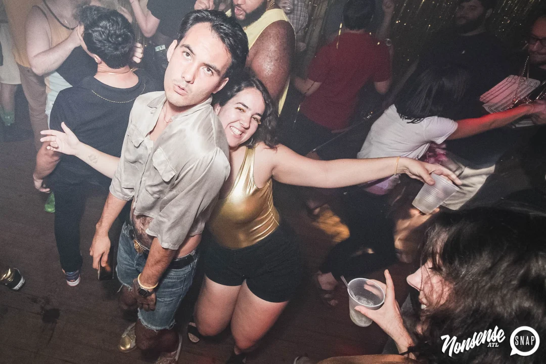 Nonsense: GOLD at The Basement June 2019. Things got ridiculous. Kimber was the DJ. Decor by Tad. Photos by Oh Snap!