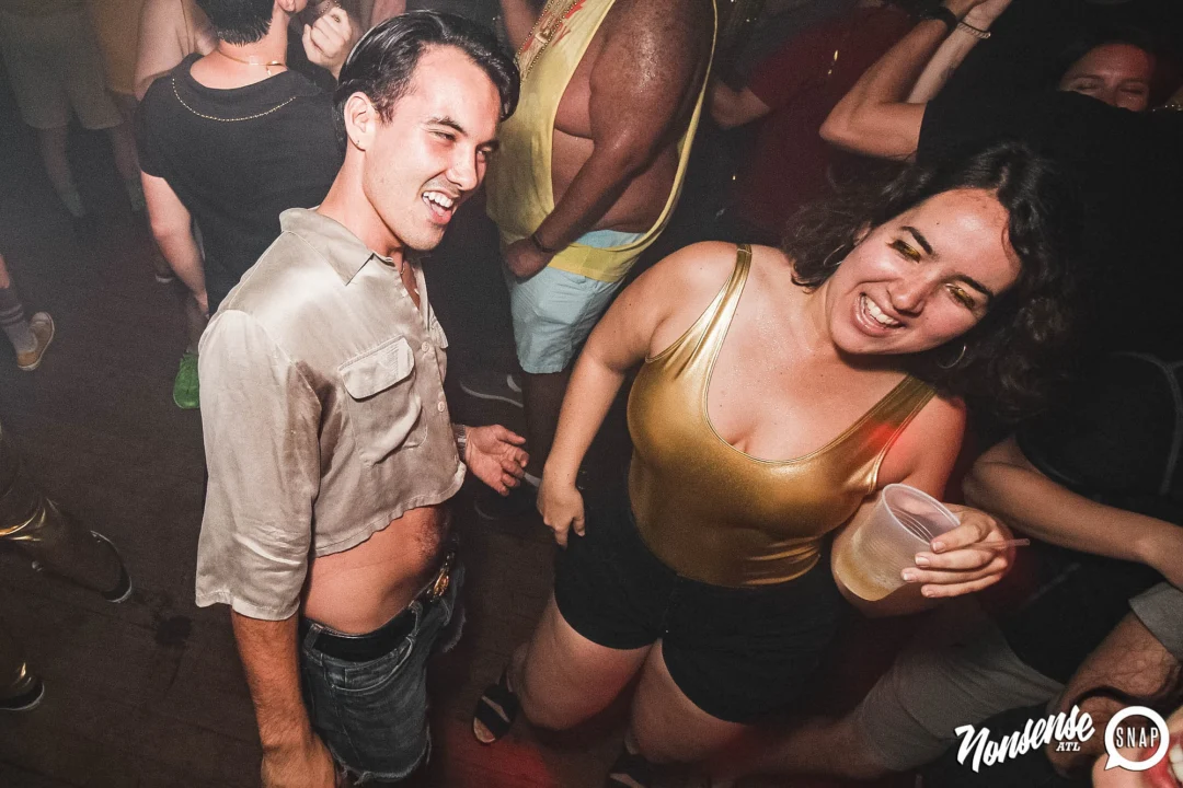 Nonsense: GOLD at The Basement June 2019. Things got ridiculous. Kimber was the DJ. Decor by Tad. Photos by Oh Snap!