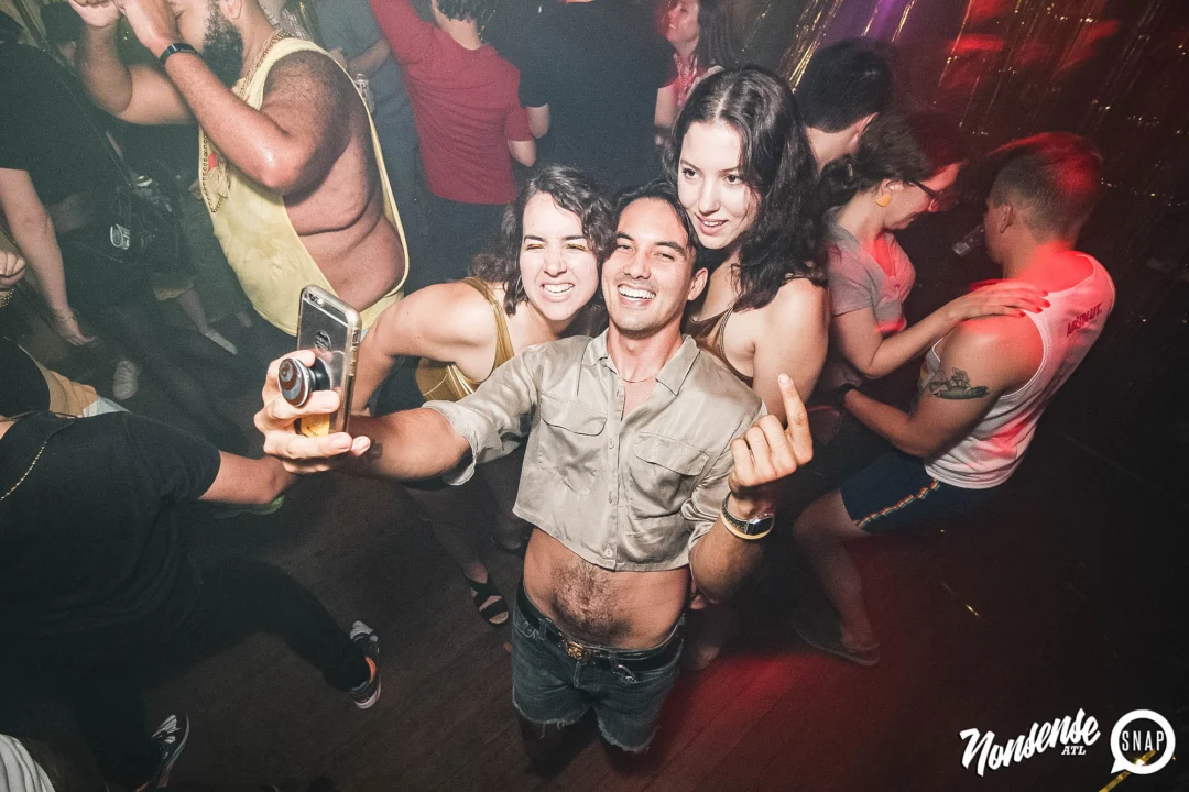 Nonsense: GOLD at The Basement June 2019. Things got ridiculous. Kimber was the DJ. Decor by Tad. Photos by Oh Snap!