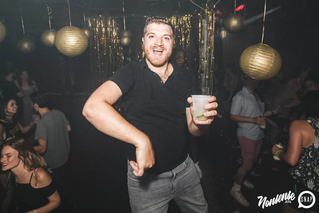 Nonsense: GOLD at The Basement June 2019. Things got ridiculous. Kimber was the DJ. Decor by Tad. Photos by Oh Snap!
