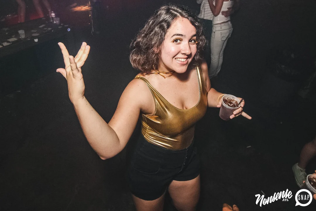 Nonsense: GOLD at The Basement June 2019. Things got ridiculous. Kimber was the DJ. Decor by Tad. Photos by Oh Snap!