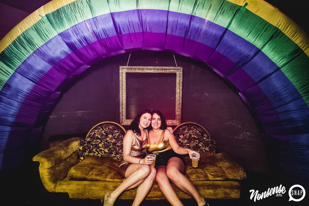 Nonsense: GOLD at The Basement June 2019. Things got ridiculous. Kimber was the DJ. Decor by Tad. Photos by Oh Snap!