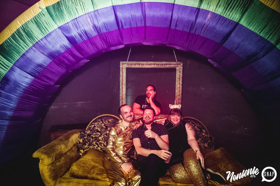 Nonsense: GOLD at The Basement June 2019. Things got ridiculous. Kimber was the DJ. Decor by Tad. Photos by Oh Snap!