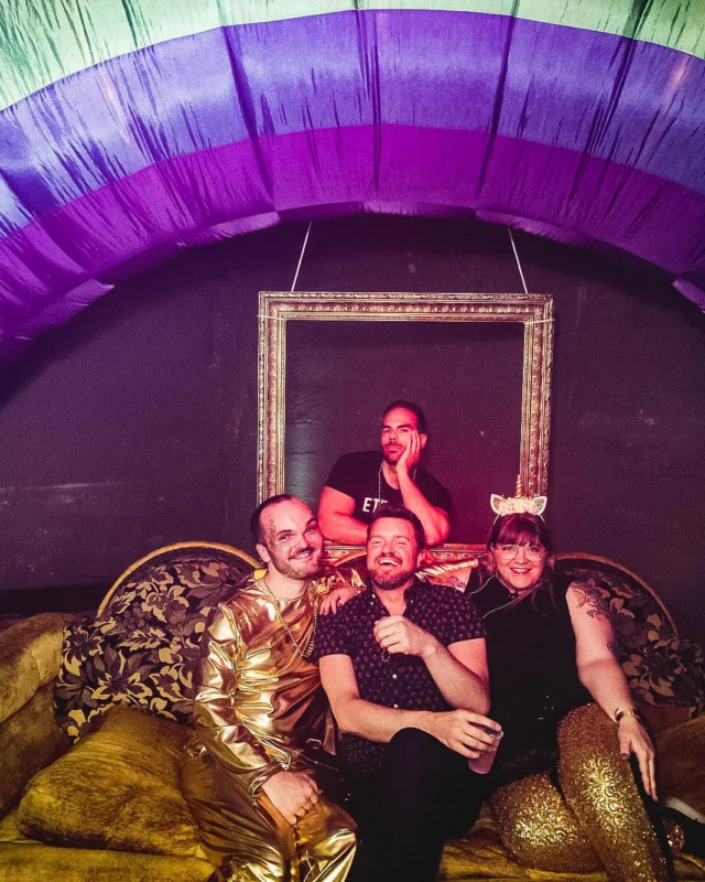 Nonsense: GOLD at The Basement June 2019. Things got ridiculous. Kimber was the DJ. Decor by Tad. Photos by Oh Snap!