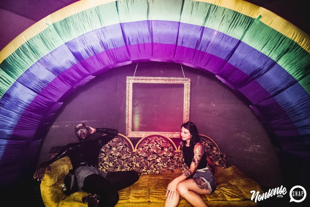 Nonsense: GOLD at The Basement June 2019. Things got ridiculous. Kimber was the DJ. Decor by Tad. Photos by Oh Snap!