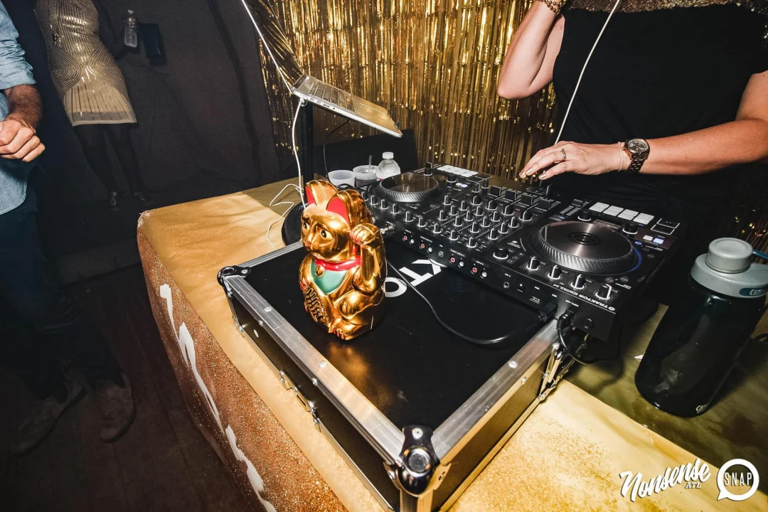 Nonsense: GOLD at The Basement June 2019. Things got ridiculous. Kimber was the DJ. Decor by Tad. Photos by Oh Snap!